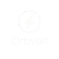 Orbvolt White Logo